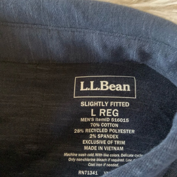 Men’s size large LL Bean explorer sweatshirt navy blue - Picture 3 of 4